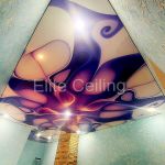 Потолок с фотопечатью в зале