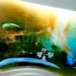 Фотопечать на потолке планеты